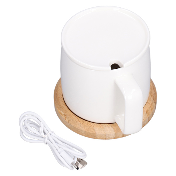 200 ml kaffekoppsvärmare 55 ℃ konstant temperatur mjölk koppvärmare USB-driven vit kopp värmebas