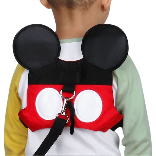 Ryggsäck Säkerhetssele Mini Rem Anti-förlorad Rem För Baby Småbarn Gående Pojkar och Flickor (Röd)