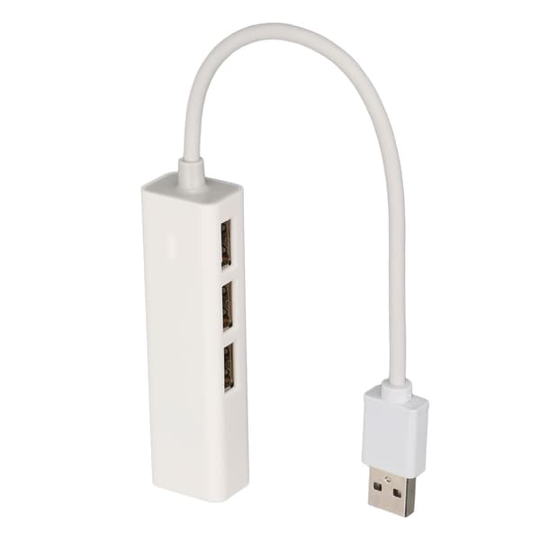 Dokkingstasjon Multifunksjonell 4 i 1 USB til RJ45 480 Mbps USB-hub-splitter for datamaskiner