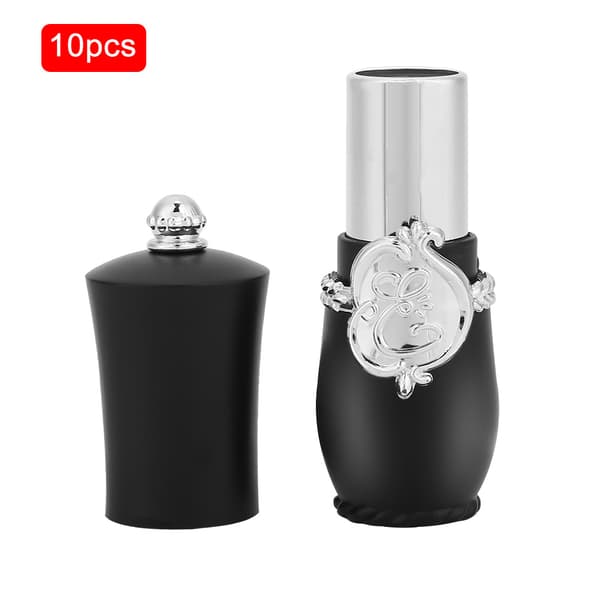 Royal Style DIY Læbestift Tom Beholder Hjemmelavet Læbestift Form Læbepomade Rør 10 Stk Sort