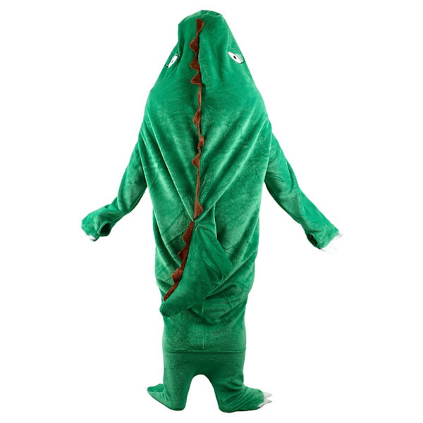 Dinosaur Robe Pyjamas Bærbart Dinosaur Tæppe Super Soft Dinosaur Tæppe Hoodie til Børn Voksne L 170cm