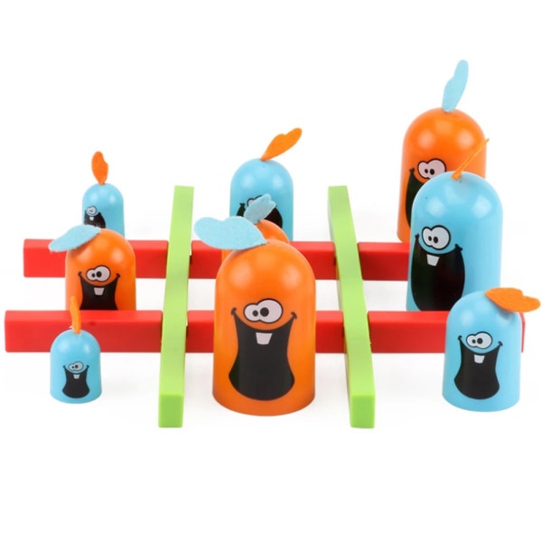 Interaktivt Gobblet Gobblers brætspil - Pædagogisk legetøj til forældre-barn-binding og tidlig læring
