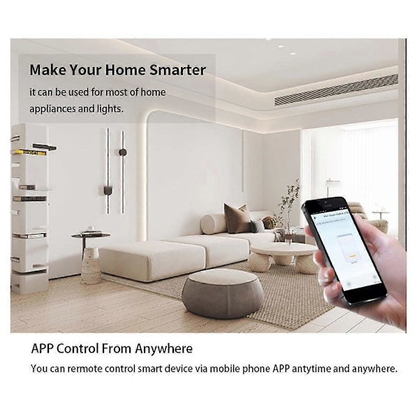 Tuya WIFI Smart Switch Controller Grind Garage Dörröppnare 1CH 7-32V