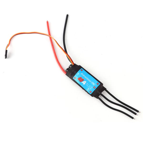 Toveis Brushless ESC Elektronisk Hastighetsregulator for RC Biler Skip Undervannspropell (40A) 40A