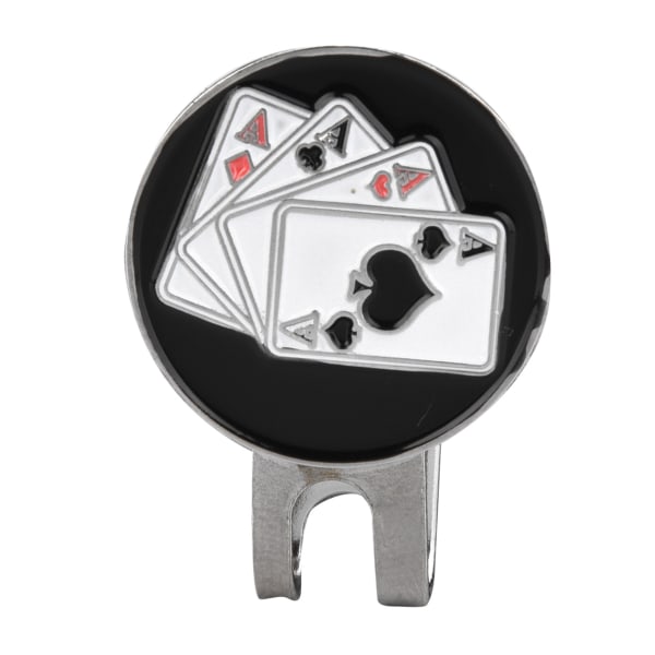 Hållbar metall Golf Mini Magnetic Ball Marker Golfer Hat Visir Clip Tillbehör