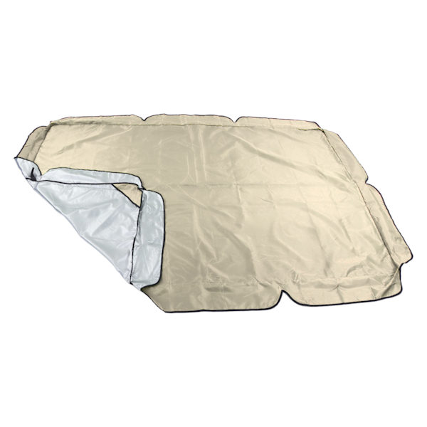 Swing Canopy 600D Silverbelagd Oxfordtyg Vattentät Swing Top Cover för Utomhus Beige