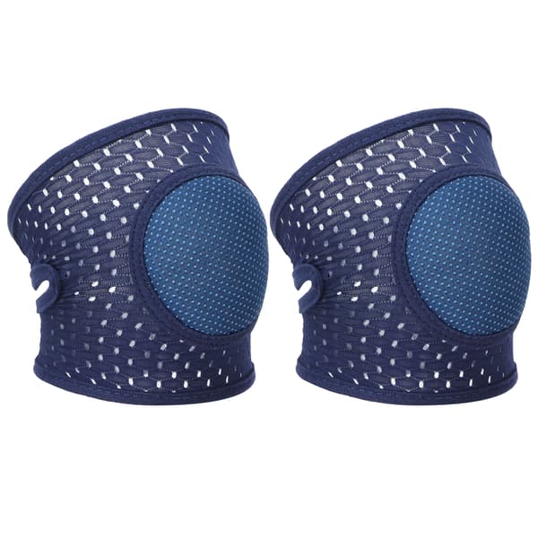 Baby Crawling Pads Mjuka Bomull Elastiska Unisex Förhindra Halkskydd Spädbarn Knäskydd Marinblå