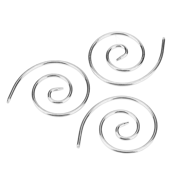 3 st spiralkabel sticknål Lättviktig bekväm rostfritt stål hushållssticknål för gör-det-själv-sjalar Sjalar Mössor Silver