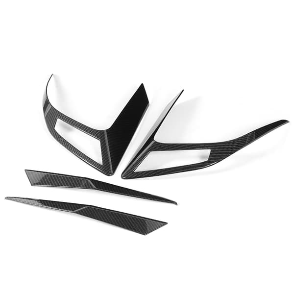 4 stk. baklyktdeksel i karbonfiberstil, passer til Honda Civic 10. generasjon 2016–2019
