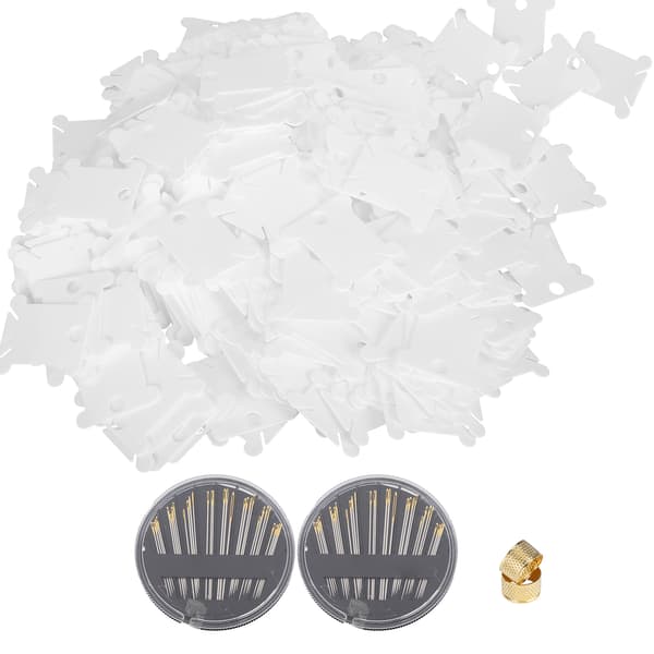 400 stk. korssting viklingsbrett plasttrådviklerplate DIY sytilbehør