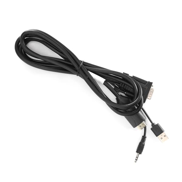 1,8M VGA til HD Multimedia Grensesnitt Kabeladapter med Lyd Høy Definisjon 1080P USB-kabel D14