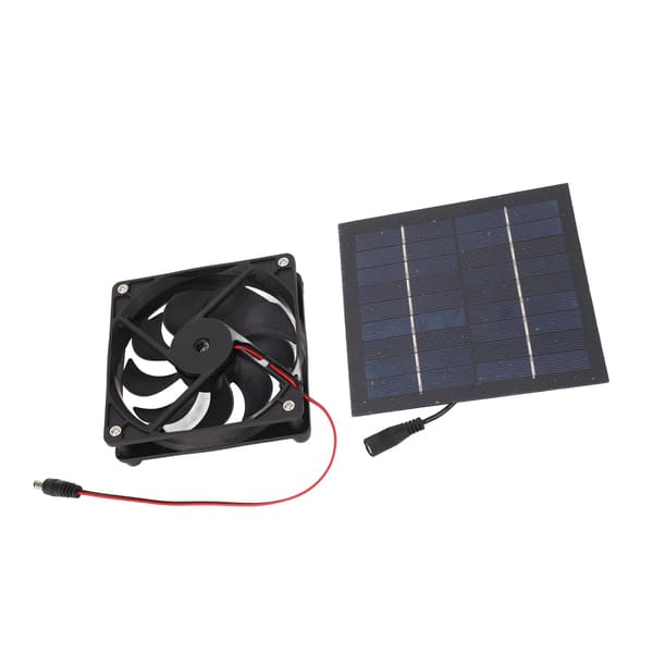 Solpanelventilatorsæt 50W drevet bærbart til drivhuse, skure, hønsehuse, kæledyrshuse, vinduesudsugning