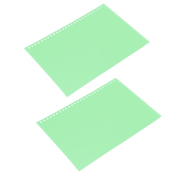 B5 26 Papir Cover Frosted Gennemskinnelig Vandtæt Rulle PP Side Bindende Cover til Rapporter Præsentationer 50stk Grøn