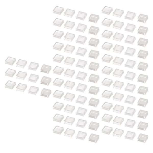 100 st taktil omkopplarskydd taktil tryckknappslock fyrkantig transparent ABS-set