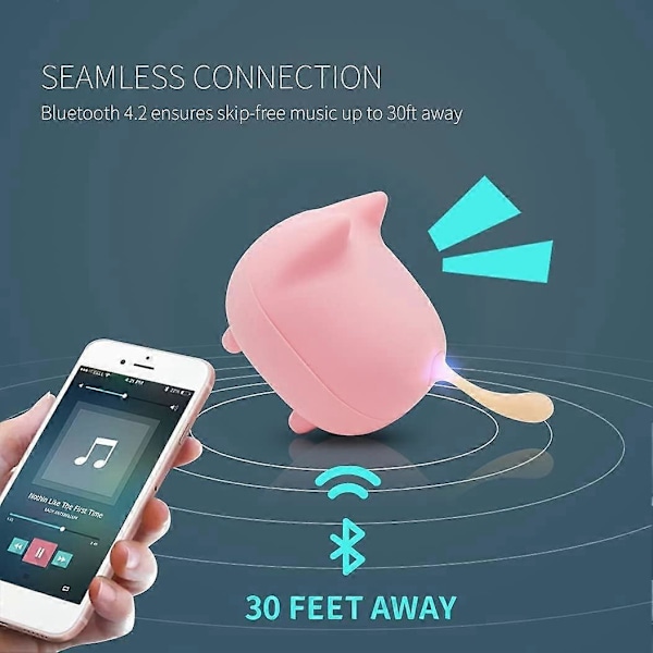 Kannettava Bluetooth-kaiutin, mini langaton kaiutin, selkeällä stereolla, sisäänrakennettu mikrofoni