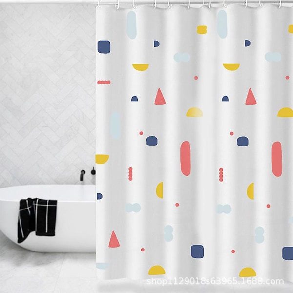 Bruseforhæng 180 x 200 cm Skimmelsikker Let At Rengøre Polyester Vandtæt Stof Med