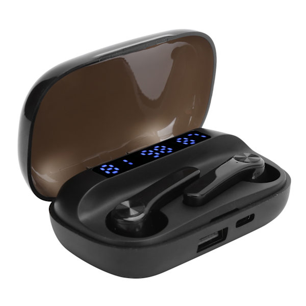 QT81 True Wireless Bluetooth 5.1 Binauralt Øretelefon Sports Headset med Mikrofon