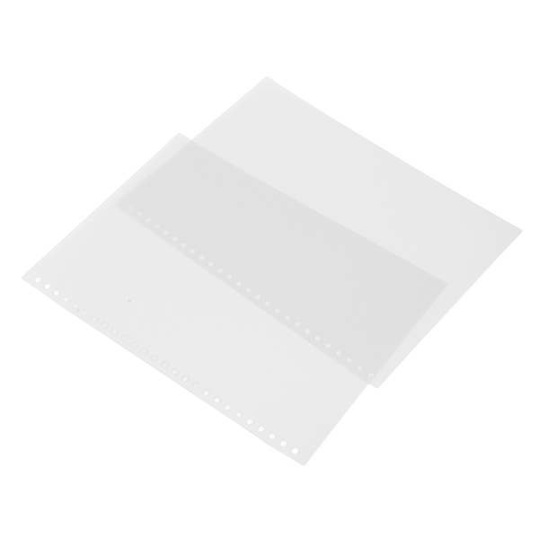 B5 26 Papir Cover Frosted Gennemskinnelig Vandtæt Rulle PP Side Bindende Cover til Rapporter Præsentationer 50stk Hvid