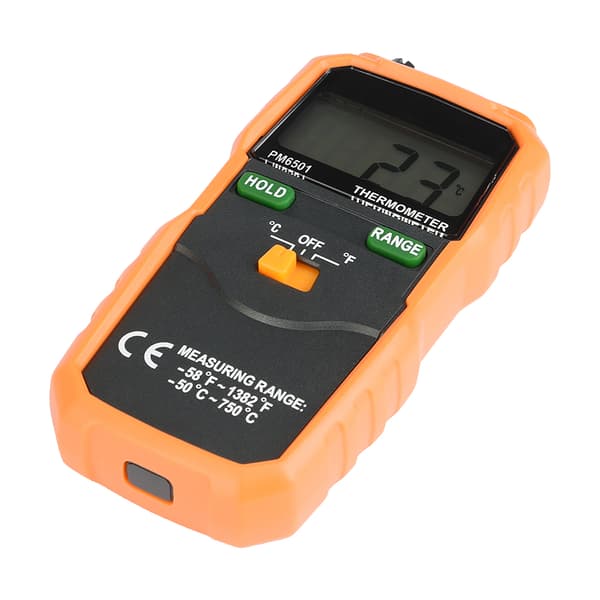 PEAKMETER PM6501 K Type Digital LCD Temperatur Termometer Testeverktøy