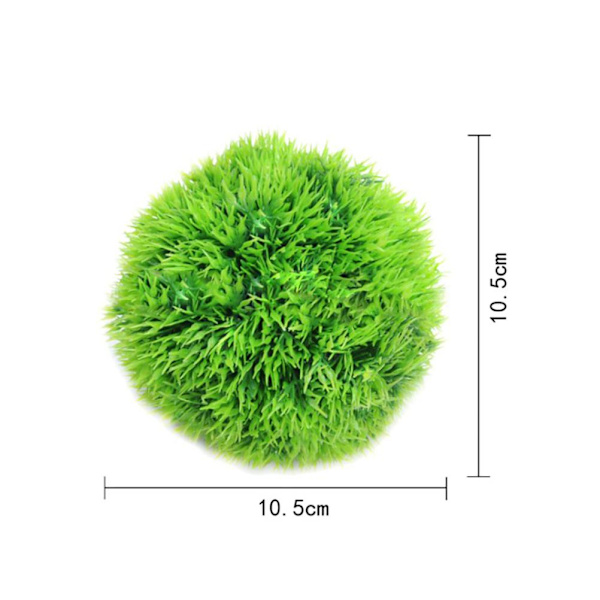 Kunstige akvarieplanter grønne tangkugler simulering tanglandskab vandplanter ornament til fiskebeholder dekoration