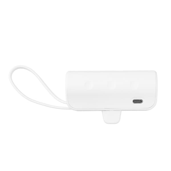 Mini bærbar oplader multifunktion indbygget kabel til iOS-interface Type C 2 i 1 Mini USB C Power Bank til nødsituationer