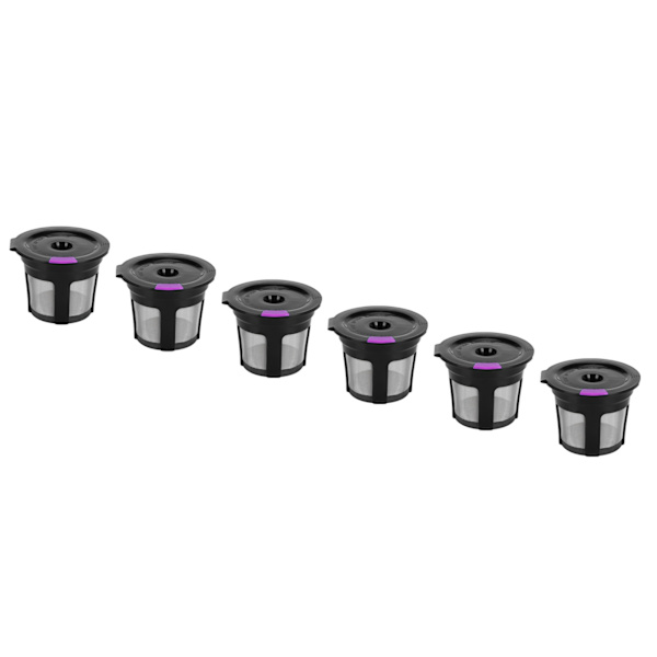 Kaffekapsel Återanvändbar Kapselborste Sked Kit för KEURIG 2.0 1.0 Kaffeemaskin 6 st Svart