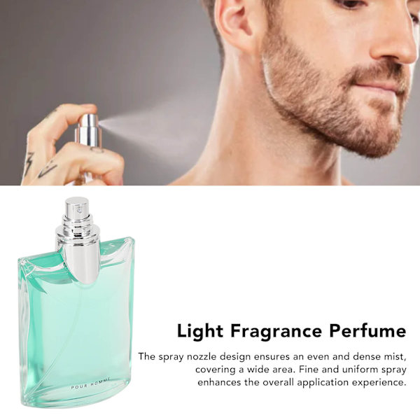 Herreparfyme 100 ml Forfriskende lett duft Langvarig mannlig parfymespray for daglig bruk