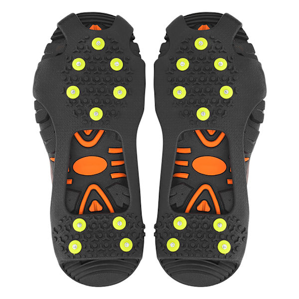 1 par universelle 10 tænder Anti Slip Ice Cleat Sko Greb Spikes Klamper Crampons til Vandring KlatringXL:43-45