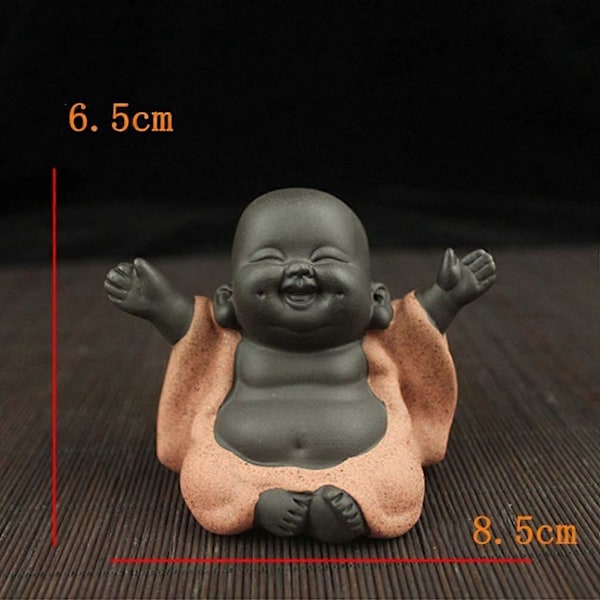 2025 Passende Lachende Buddha Statue - Oransje