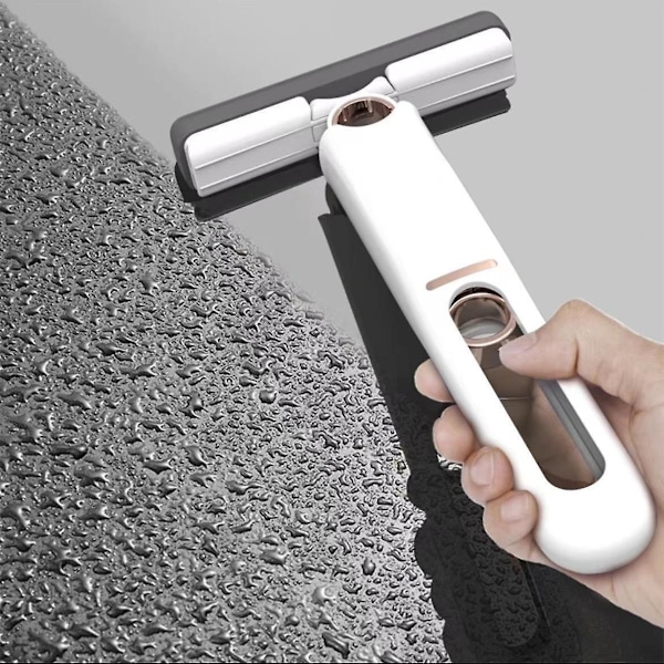 Bärbar mini mopp, självtömmande svampmopp, liten skrivbordsmopp, 24,8*15,5cm