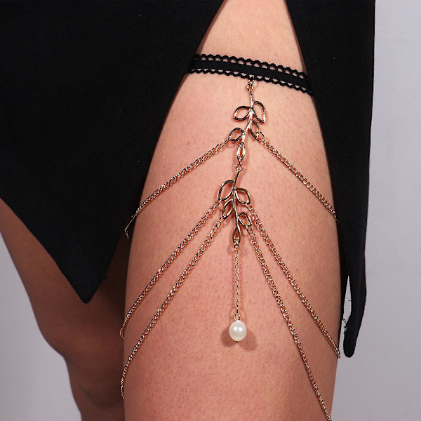 Snake Thigh Chain - Stylish Leg Jewelry for Women's Beach Party