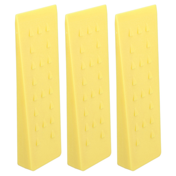 3 kpl puunkaatokiiloja piikeillä 25x8cm keltainen turvallinen puiden kaato metsureille kaatajille