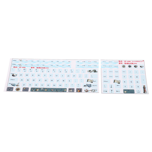 2 stk Keyboard Stickers Universal Slidfast Ridsefast Frosted Process Mekaniske Keyboard Stickers Keycaps Stickers