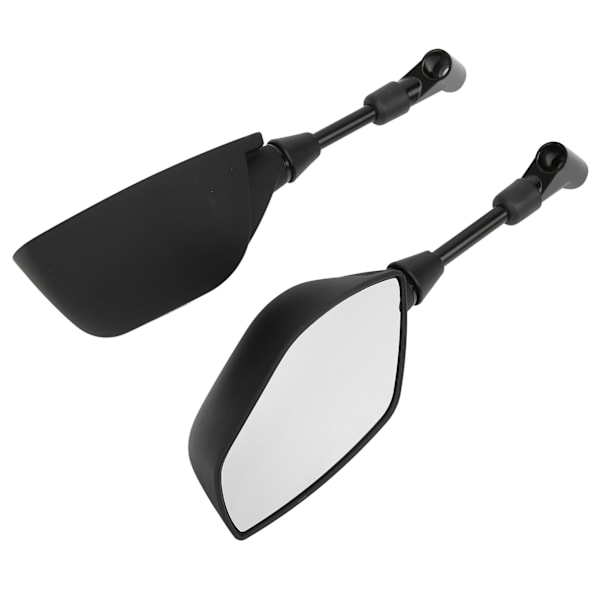 Par motorcykelbackspeglar Universal Bar End Glas Flexibel Styrfäste