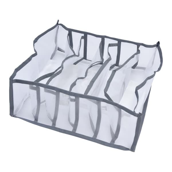 Undertøj Organizer Mesh Foldbar Åndbar Multi Celler Sokker Opbevaringsboks til BH'er Trusser 6 Celler