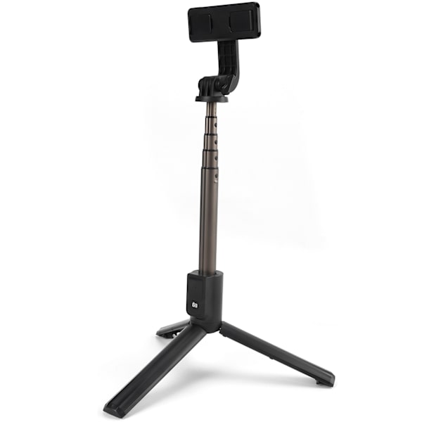 Foldbar Selfie Stick Tripod Bærbar Udtrækkelig Selfie Stick med Fjernbetjening (Sort)