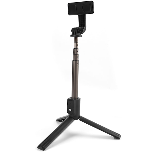 Hopfällbar Selfie Stick Tripod Bärbar Förlängningsbar Selfie Stick med Fjärrkontroll (Svart)