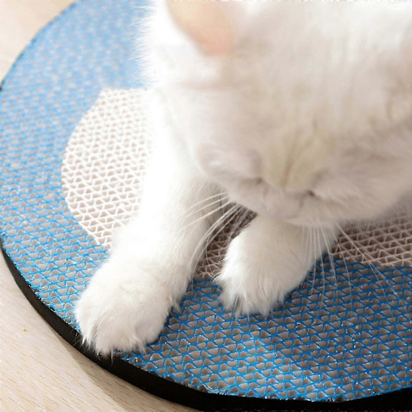 Klätterkatt Klösmatta Slipande Klo Självhäftande Mångsidig Kattklösare Blå Moln