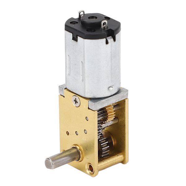 12V DC snäckväxelmotor starkt lager stort vridmoment lågbrusreduceringsmotor med enkel axel med bas för ugnar robot 53RPM