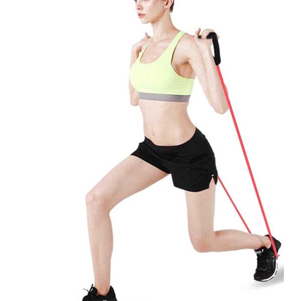Resistance Stretch Gummiband Träningsrep Tube Träning Fitness för Yoga Gym Red
