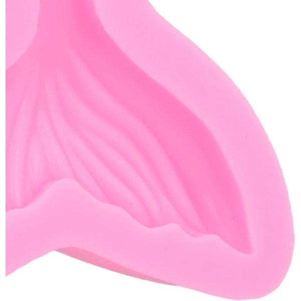 Silikonform for sjokoladekaker, fondant, cupcakes og isbiter i form av en havfruehale