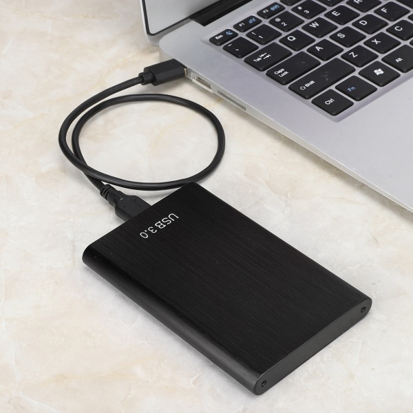 2,5-tums SATA USB 3.0 bärbar 7-9,5 mm hårddisk SSD-hölje extern bärbar diskenhet (svart)