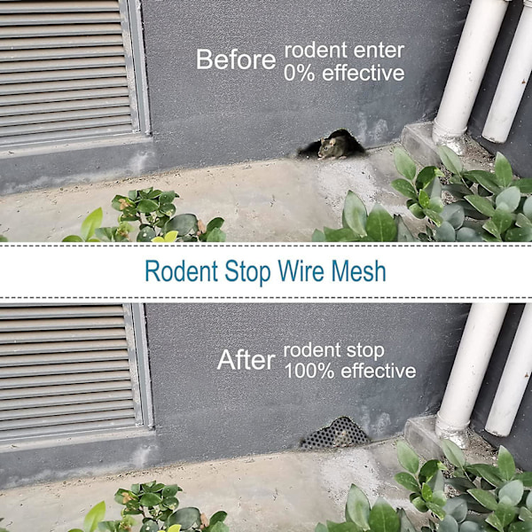 20 Mesh Rustfritt Stål Gnager Nett Stivt og Fint, 4 stk. Aluminium-Magnesium Legering Fint Nett for å Forebygge Mus Rotte Insekter Slanger Mygg 30 x 21cm
