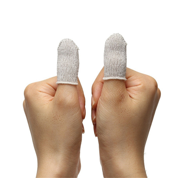 Mobilspil Controller Fingersleeve Åndbar Anti-Sved Fuld Touchscreen Følsom Skyd Sigte Joysticks Fingersleeve Sæt