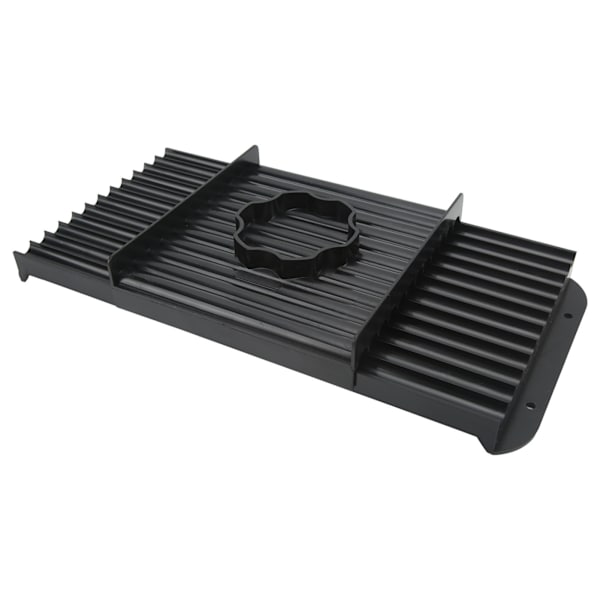 Rullplatta för bete, ABS-plast, svart, bärbar, lätt, fiskebete, rullbräda för utomhusbruk, 14 mm/0,56 tum