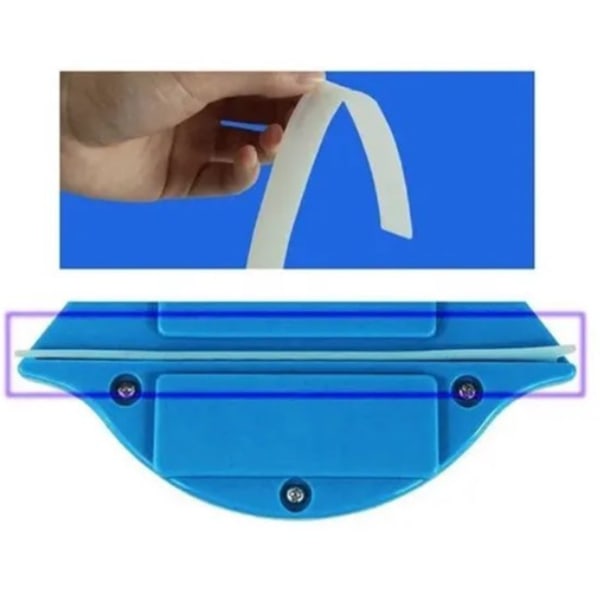 Dubbelsidig magnetisk fönsterputs för P3-8mm glas - blå triangelform