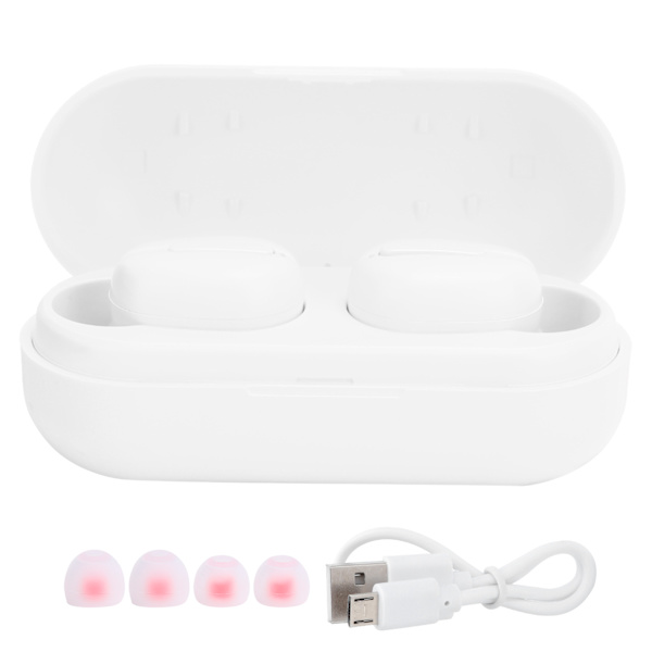 TWSL13 Bluetooth langattomat kuulokkeet melunvaimennuksella urheilukuulokkeet latauskotelolla (valkoinen)