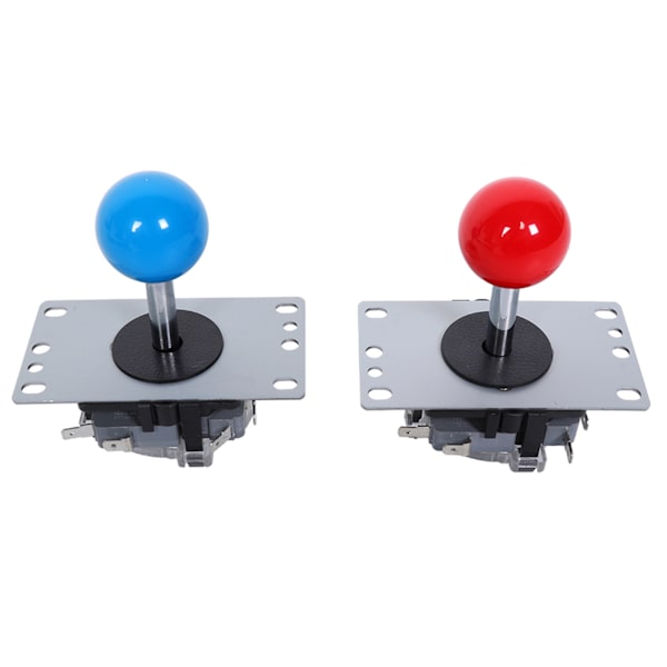 DIY Arcade Joystick Kit USB Chip Controller 5V med upplysta tryckknappar utan fördröjning (röd blå)