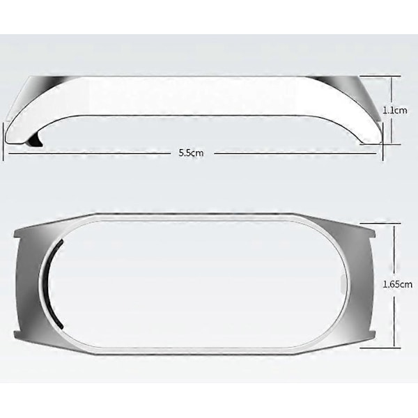 2-pack Armband för Xiaomi Mi Band 7, Xiaomi Ersättningsarmband 304 Rostfritt Stål Klockarmband Stretchigt Rostfritt Stål för Xiaomi A