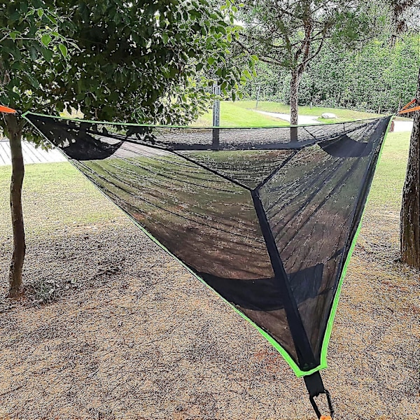 Luft Hammock til flere personer Trepunktsdesign Camping Hængekøje, Kan bære 300 pund, Velegnet til rejser Baghave Udendørs Have Camping -DGJR
